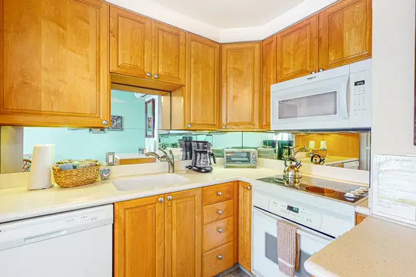 Spacious kitchen with ample counter space