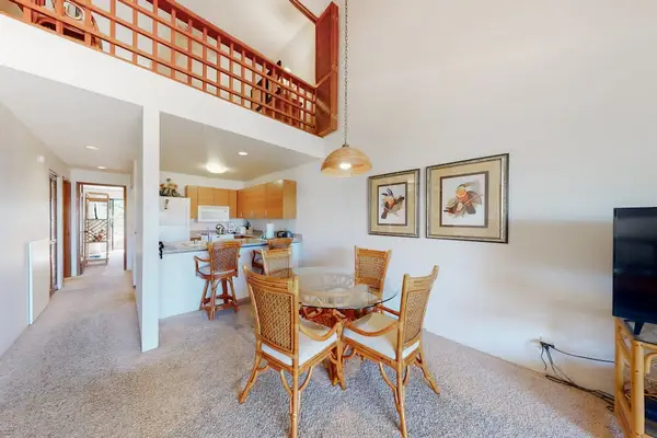 Dining room with wood accents and open layout