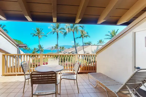 Lanai with dining area and ocean breeze