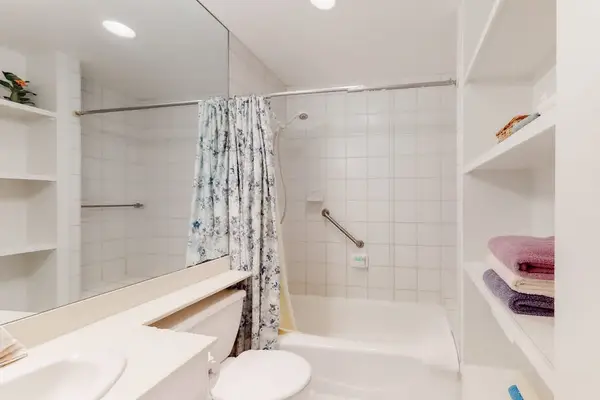 Bright Space With Shower And Tub