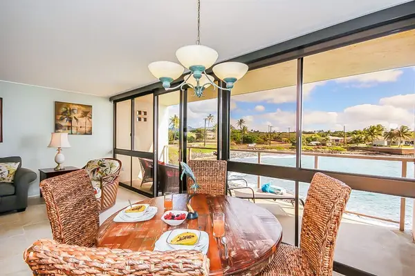 Dining room table with seating for four - perfect for a nice dinner in or a game night.