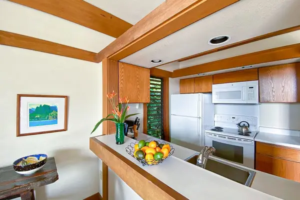 Fully stocked kitchen to prepare home cooked meals.