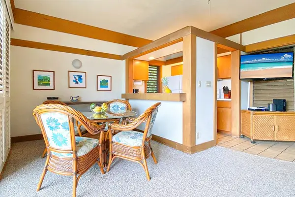 Dining room with seating for four.