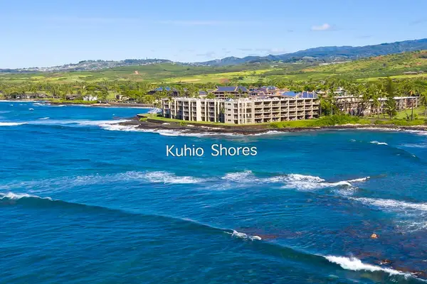 Aerial view of Kuhio Shores Resort