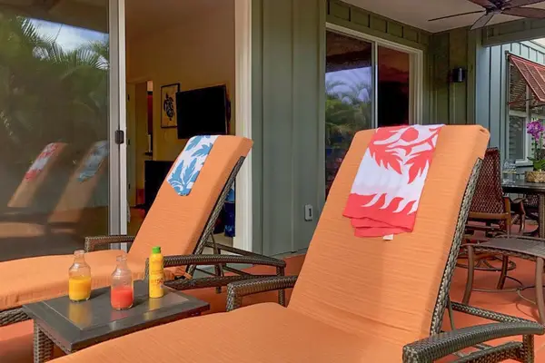 Relax On Your Tropical Sun Loungers