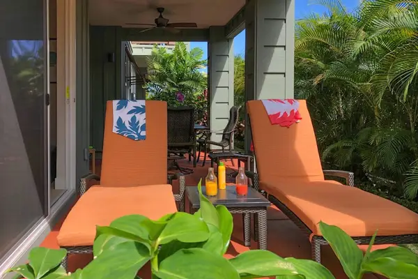 Private Lanai For Morning Coffee