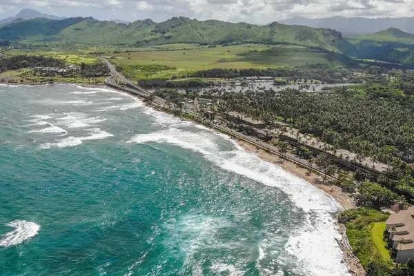 Spectacular coastline with sweeping ocean and mountain views