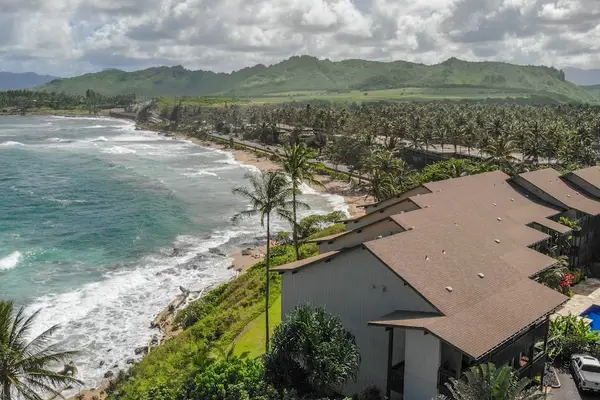 Scenic coastline and lush tropical surroundings
