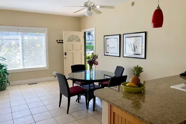 Dining area with table for enjoying meals together