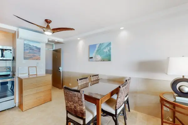 Bright dining space beside the kitchen