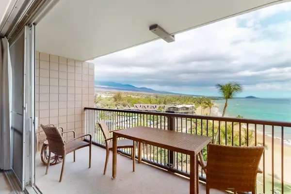 Enjoy outdoor dining surrounded by ocean scenery