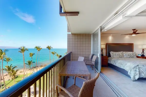Relax beneath warm Maui sunshine overlooking the Pacific