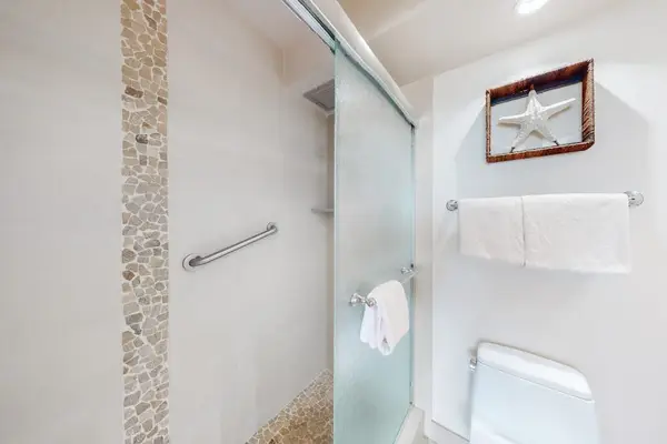 Enjoy a refreshing shower after time by the ocean