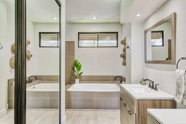 Bright Spa Bathroom With Elegant Finishes