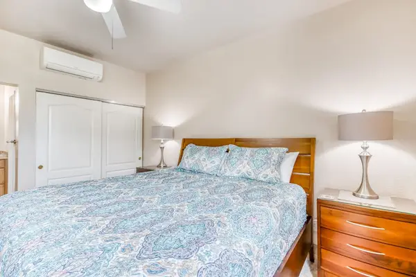 Peaceful bedroom designed for a comfortable night’s rest