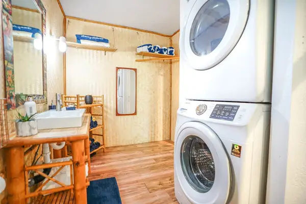 In-unit washer and dryer for added convenience during your stay.