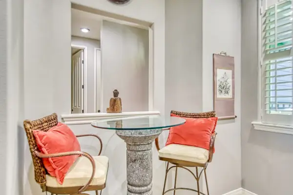 Convenient vanity for getting ready
