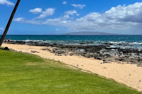 Scenic beach just steps away