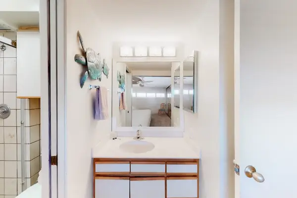 Bright bathroom with a spacious vanity
