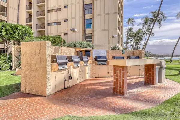 Community Barbecue Station For Sunset Outdoor Cookouts