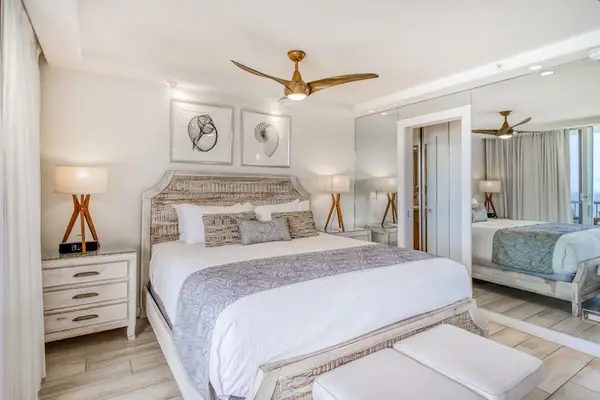 Elegant bedroom designed for restful nights