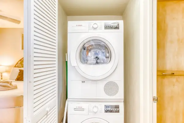 In Unit Laundry For Effortless Stays