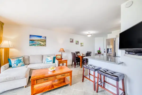 Spacious living area perfect for relaxing after a day at the beach