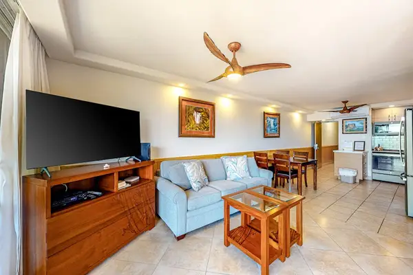 Relax indoors while gentle trade winds flow through the space