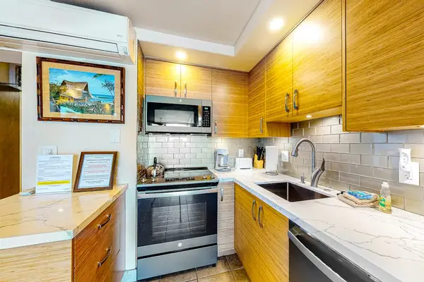 Convenient kitchen designed for every stay