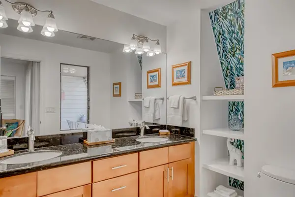 Spacious vanity with thoughtful storage