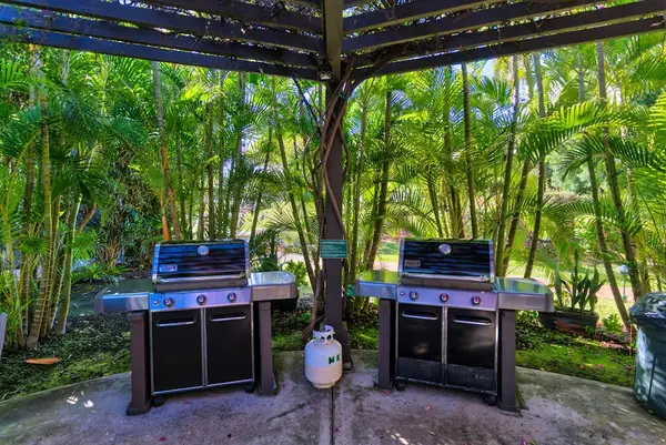 Covered BBQ area for outdoor cookouts