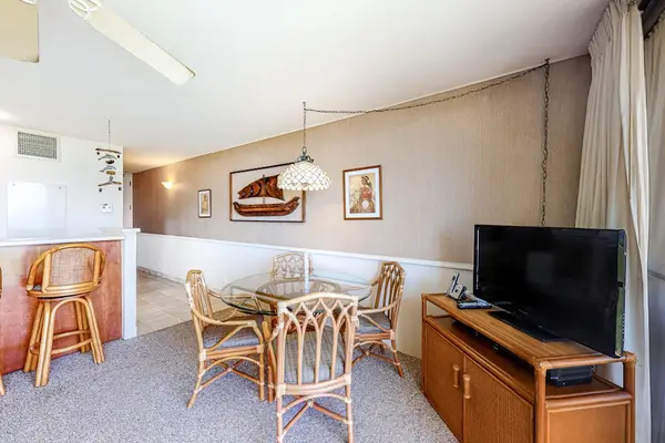Relaxed Dining Space Perfect For Morning Coffee And News