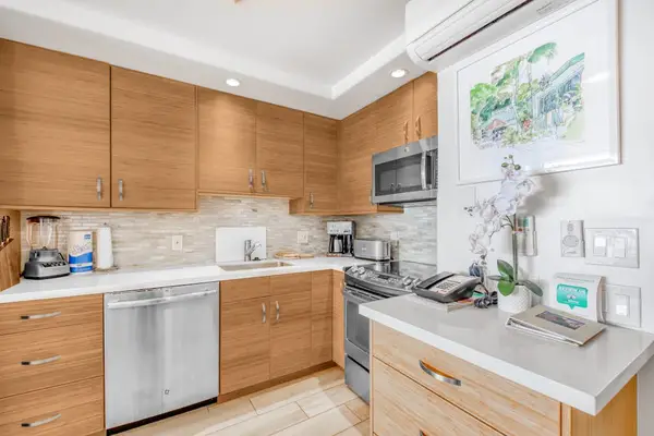 Modern kitchen with generous counter space