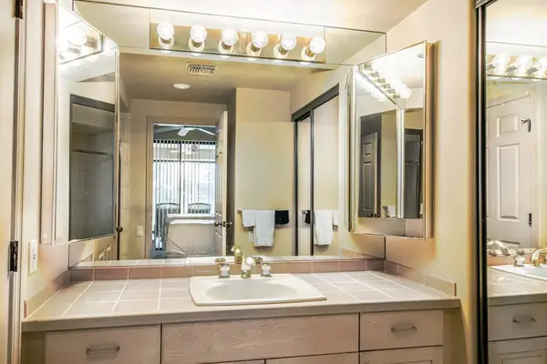 Elegant Vanity With Spa Inspired Touches