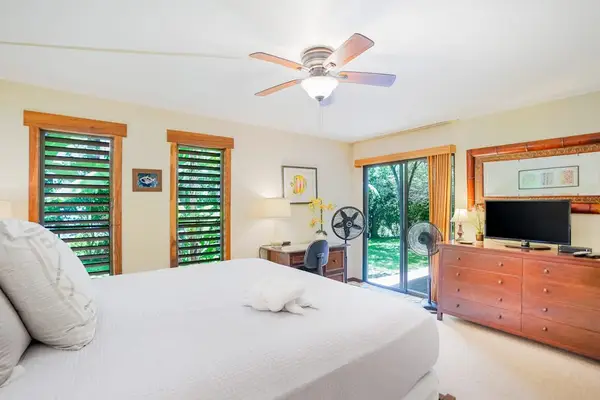 Peaceful king bedroom designed for total relaxation