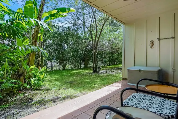Backyard with lawn for spending time outdoors