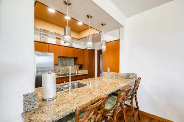 Granite Breakfast Bar Ready For Happy Hour