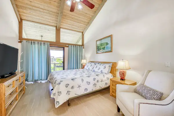 Cozy bedroom with a private lanai view