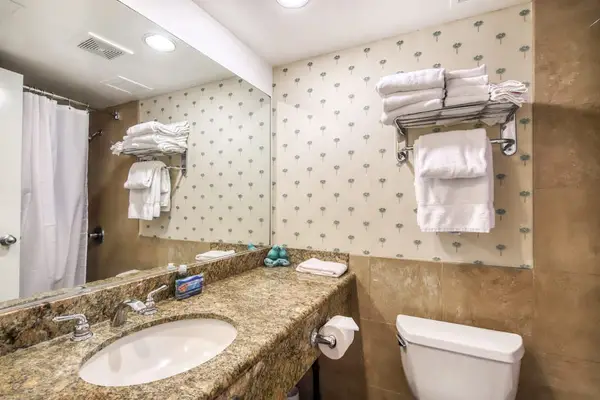 Refresh comfortably in this well-appointed full bathroom