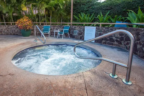 Relax And Recharge In The Bubbling Hot Tub