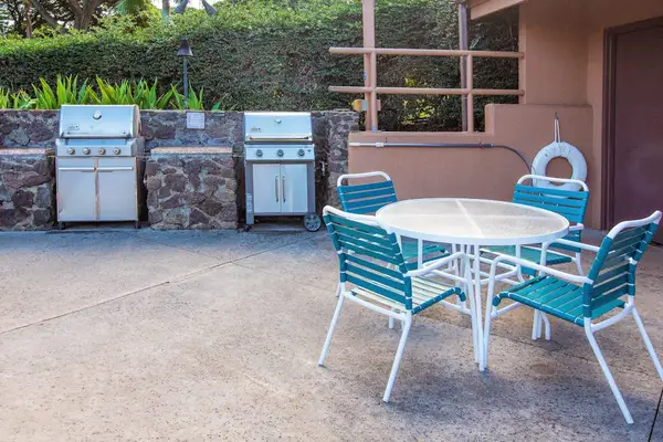 Outdoor BBQ Area For Sunset Cookouts