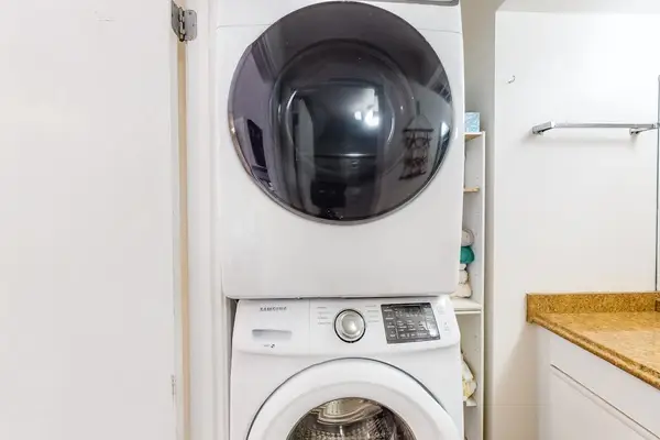Convenient in-unit washer and dryer make it easy to keep your clothes fresh throughout your stay