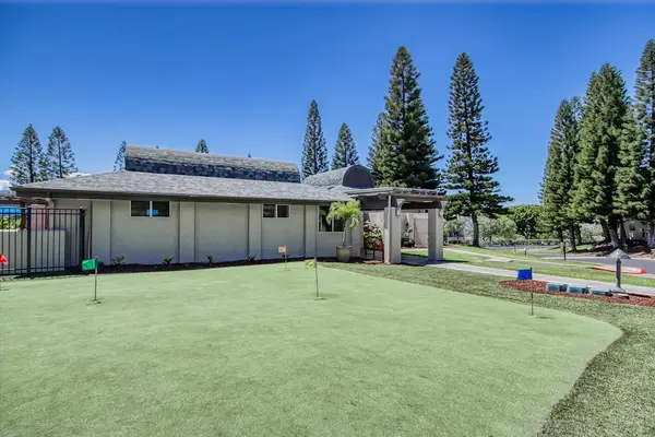 Community lawn bowling green.