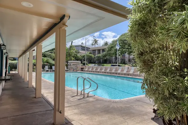 Poolside Walkway To Your Island Escape