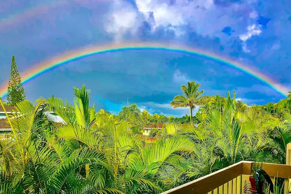 Rainbow-Kissed Lanai In Paradise