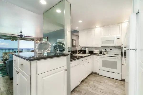 Full kitchen with a view.