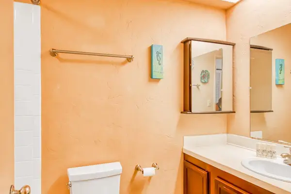 Bright Bathroom With Modern Vanity