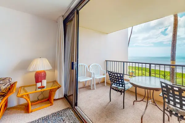 Small seating area on the balcony