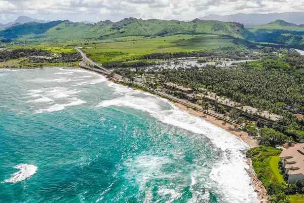 Aerial View of the Beautiful Island Property
