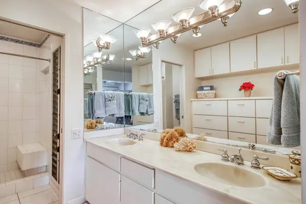 Double Vanity Bathroom With Walk-In Shower
